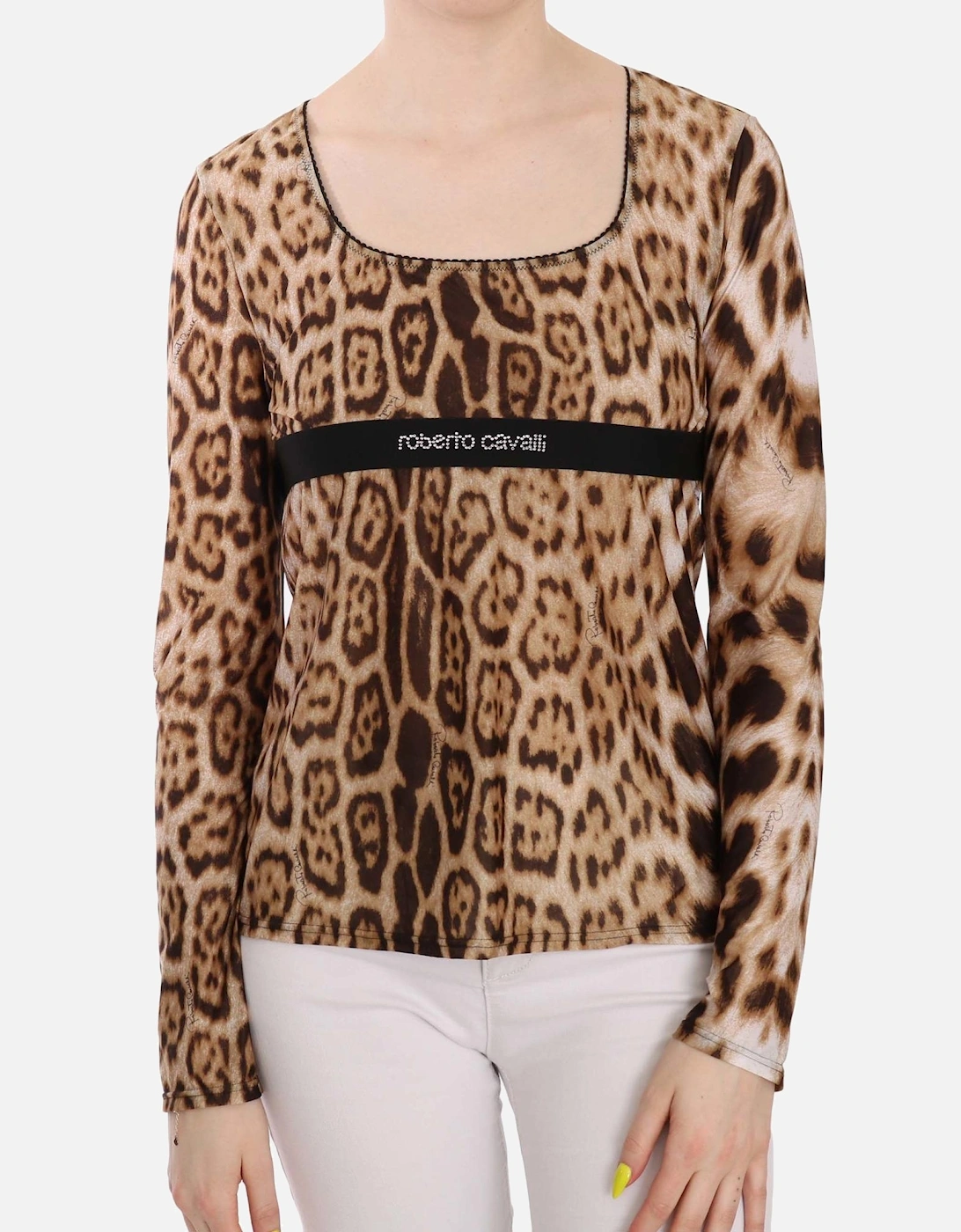 Leopard Print Top Long Sleeve Women - Brown T-Shirts, 6 of 5