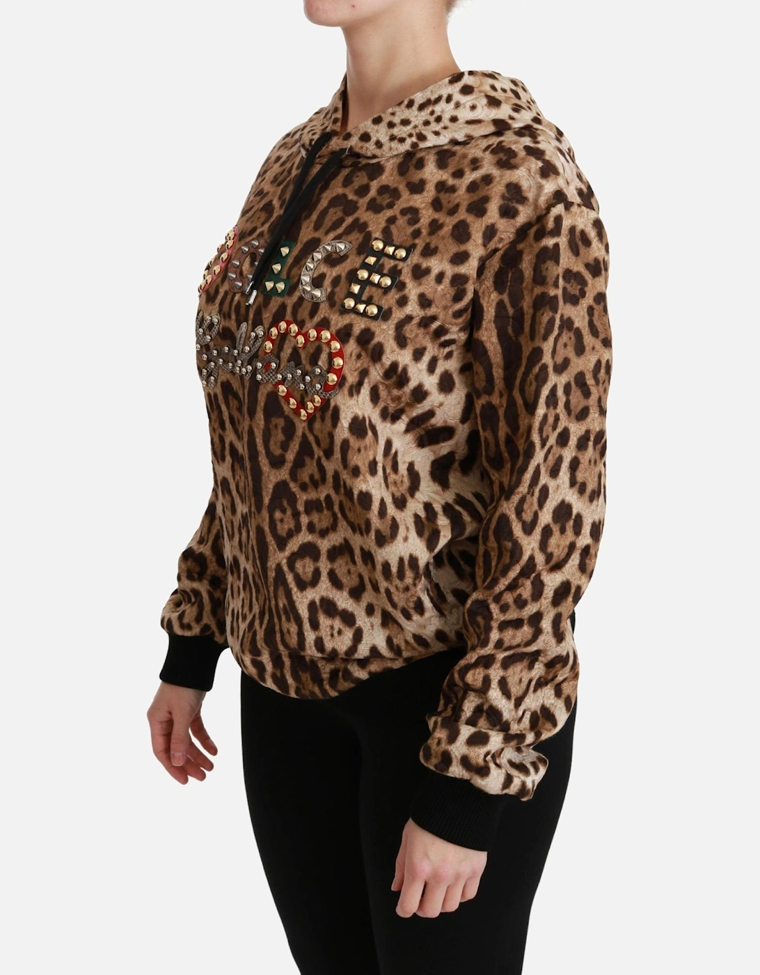 Leopard Print Hoodie TSH4420 Women - Brown Sweaters