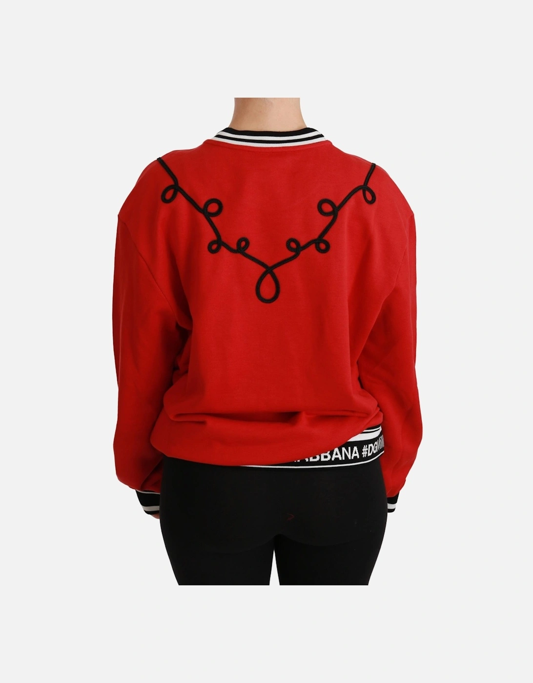 Queen Sweatshirt Red Embellished Women Sweaters