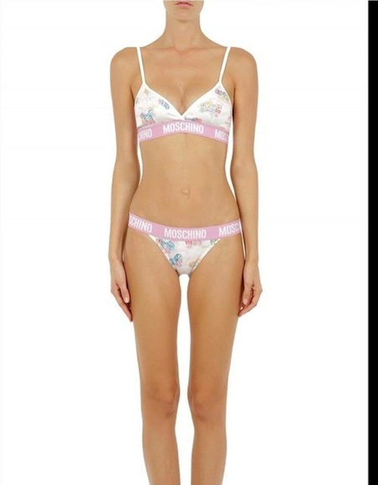 TSH5090 Floral Bikini Set Women - White Swimwear