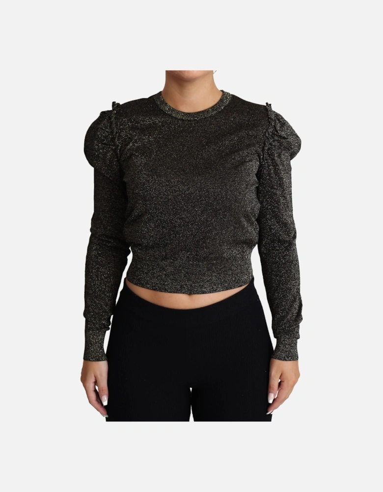 Glitter Knit Top TSH5690 Women - Black Sweaters