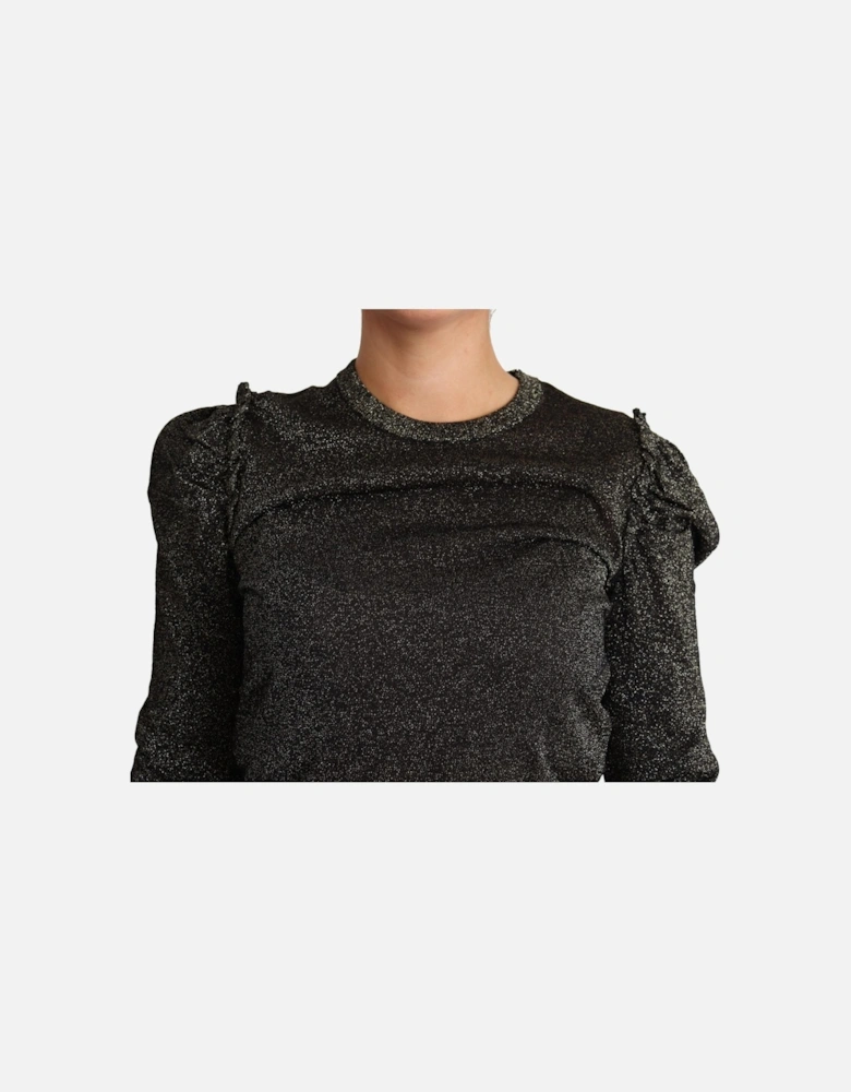 Glitter Knit Top TSH5690 Women - Black Sweaters
