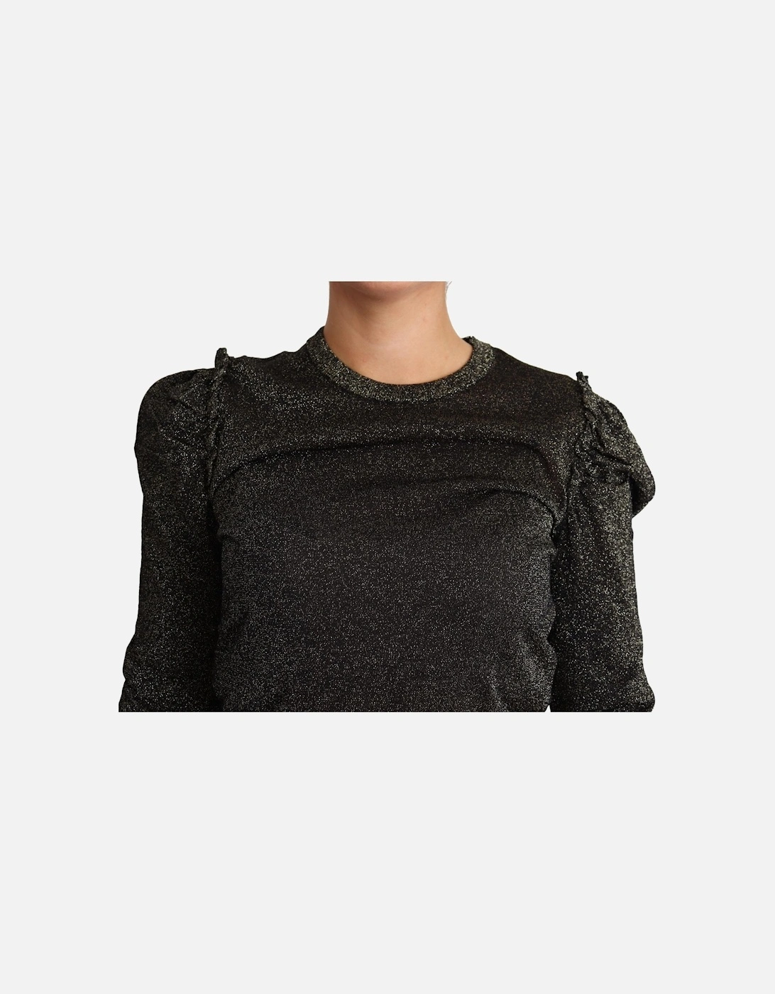 Glitter Knit Top TSH5690 Women - Black Sweaters