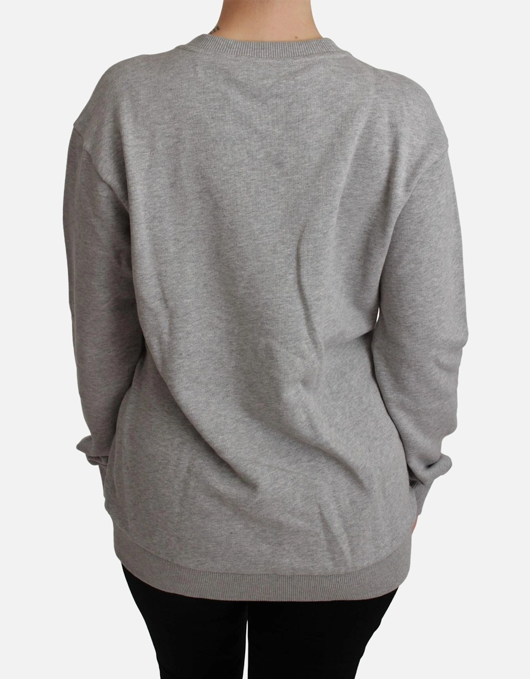 Family Appliqu Sweatshirt TSH4558 Women - Gray Sweaters