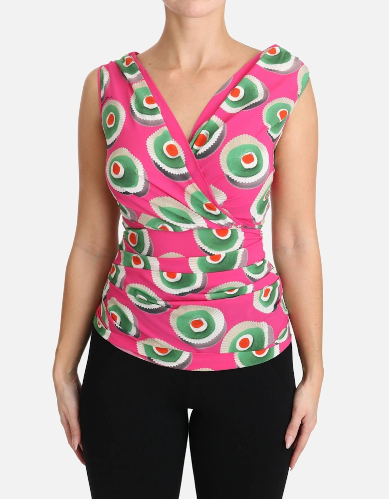 Dolce Gabbana TSH3120 Sleeveless Top Women - Pink T-Shirts