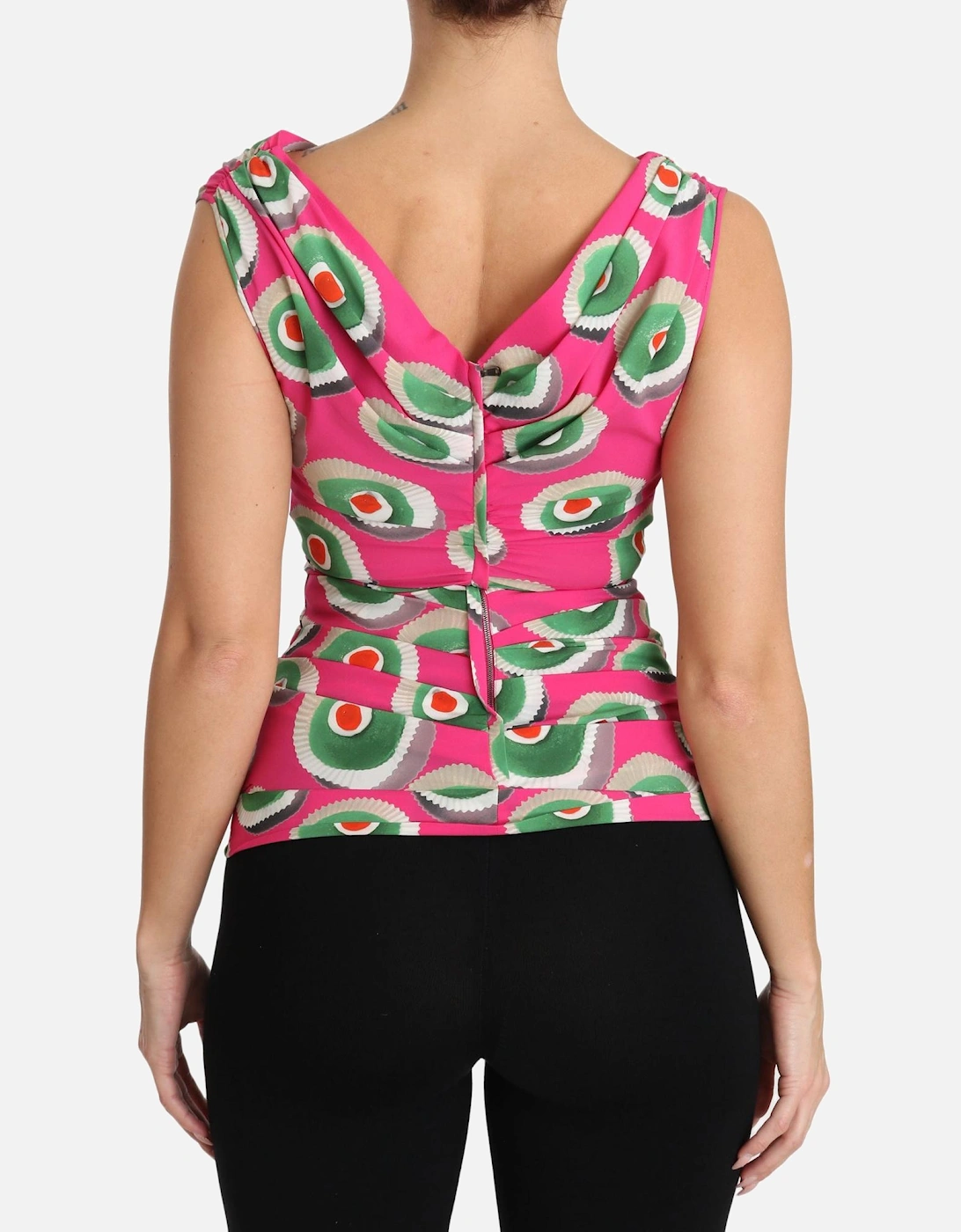 Dolce Gabbana TSH3120 Sleeveless Top Women - Pink T-Shirts