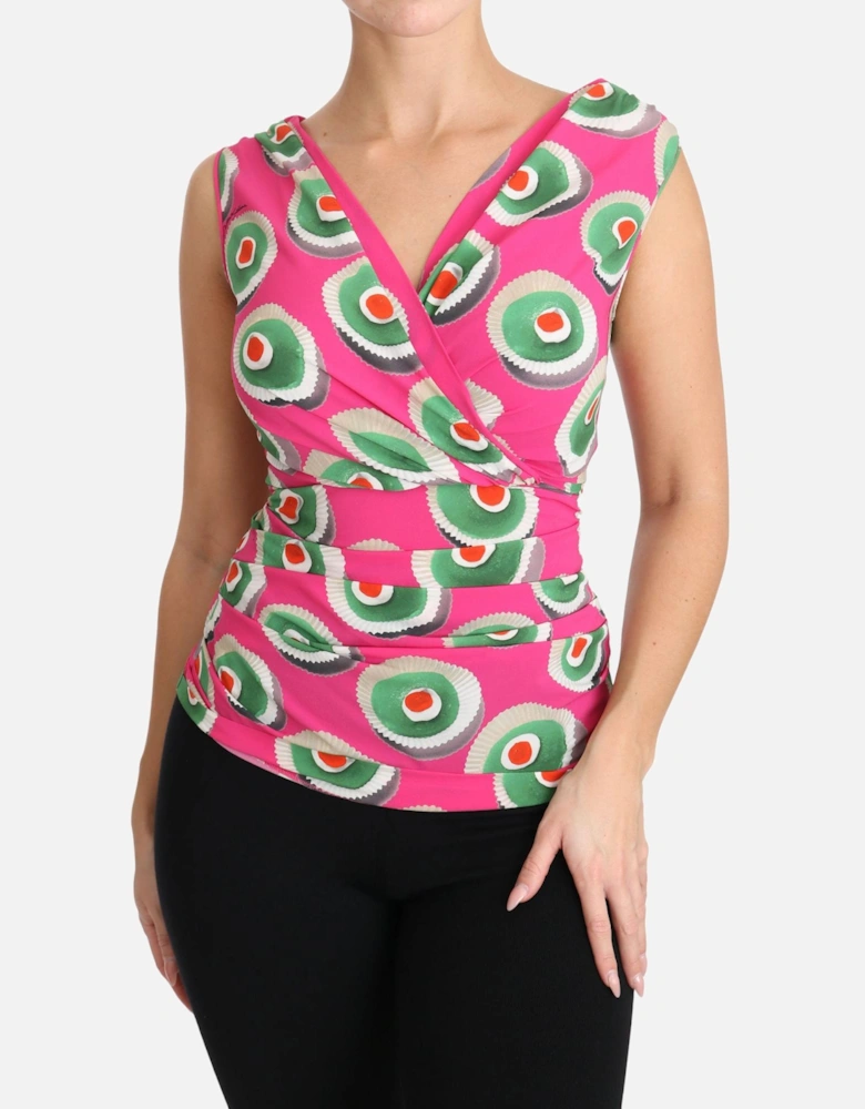 Dolce Gabbana TSH3120 Sleeveless Top Women - Pink T-Shirts