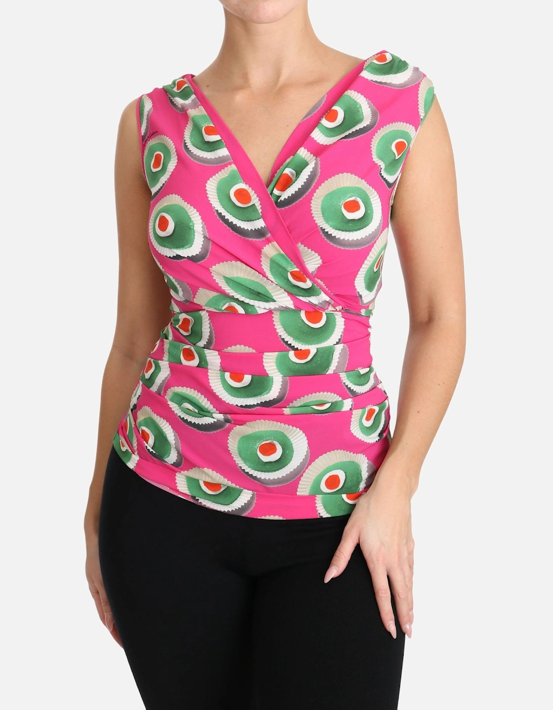 Dolce Gabbana TSH3120 Sleeveless Top Women - Pink T-Shirts