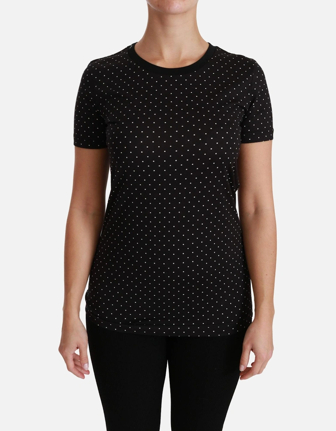 Dolce Gabbana Polka Dot TShirt Women - Black T-Shirts, 7 of 6