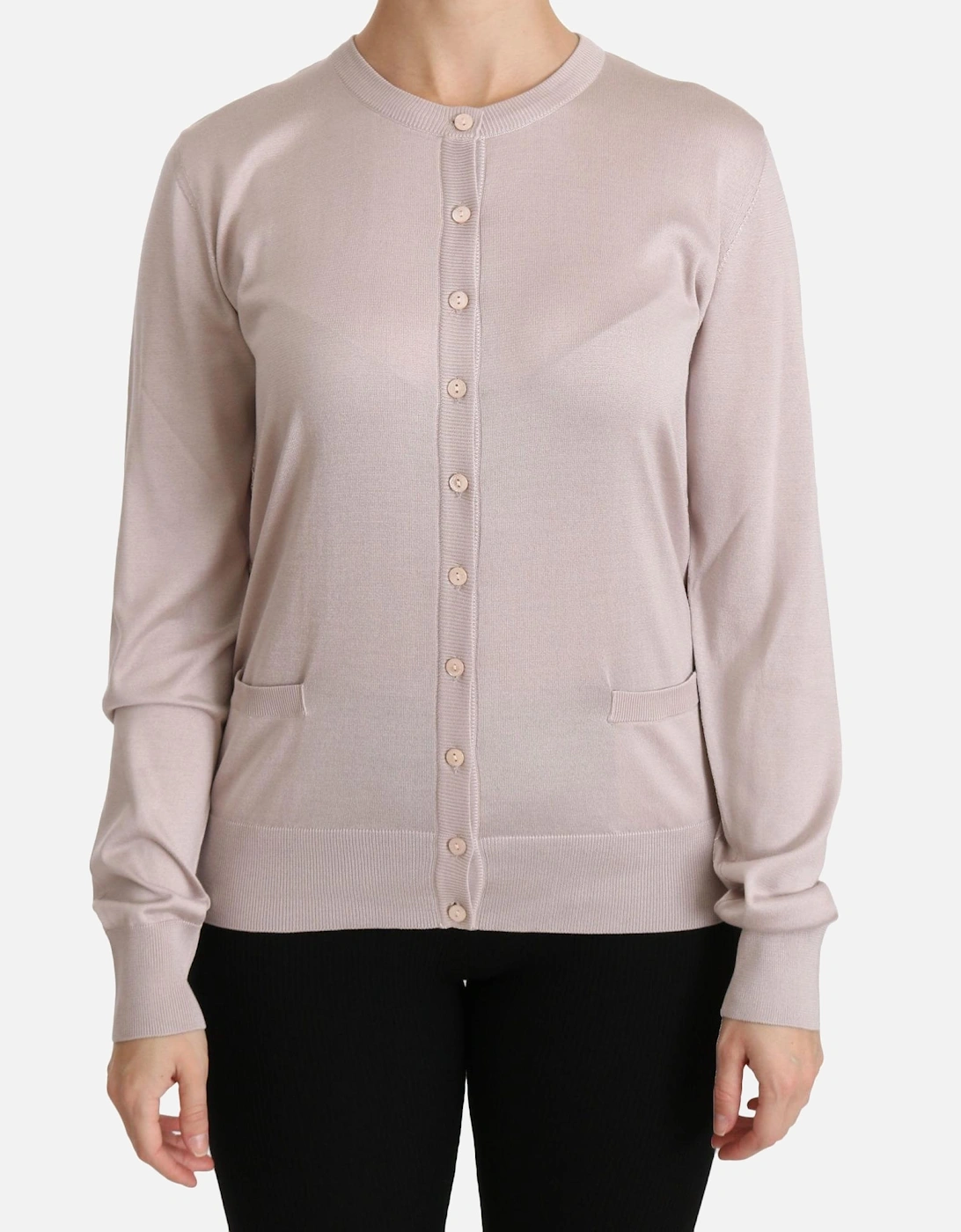 Dolce Gabbana Cashmere Cardigan Women - Pink Sweaters, 6 of 5