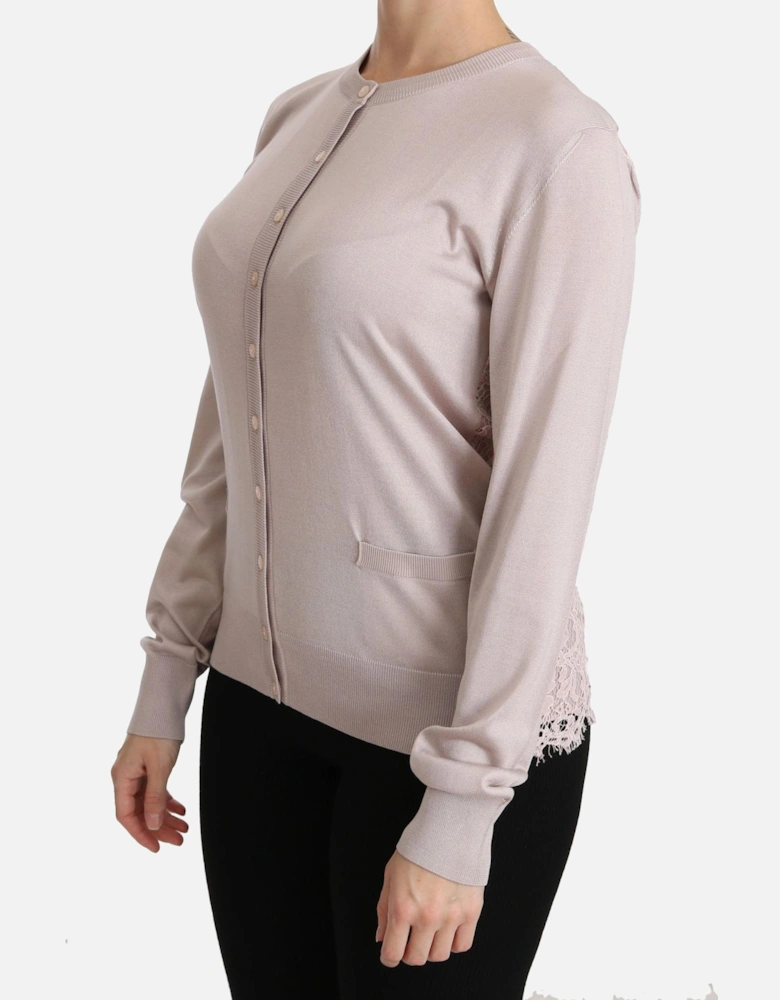 Dolce Gabbana Cashmere Cardigan Women - Pink Sweaters