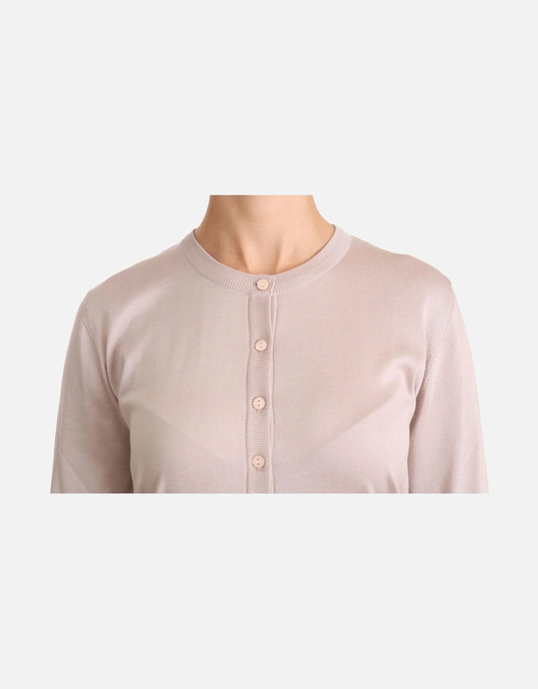 Dolce Gabbana Cashmere Cardigan Women - Pink Sweaters