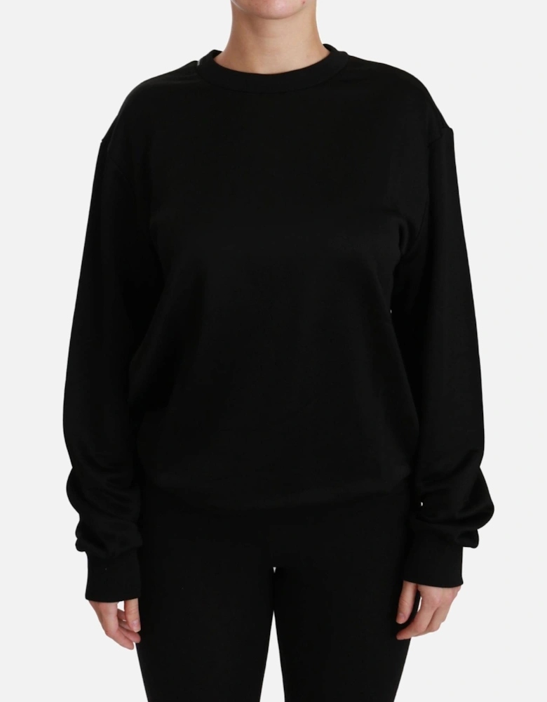 Dolce Gabbana TSH4422 Black Crew Neck Sweater Women