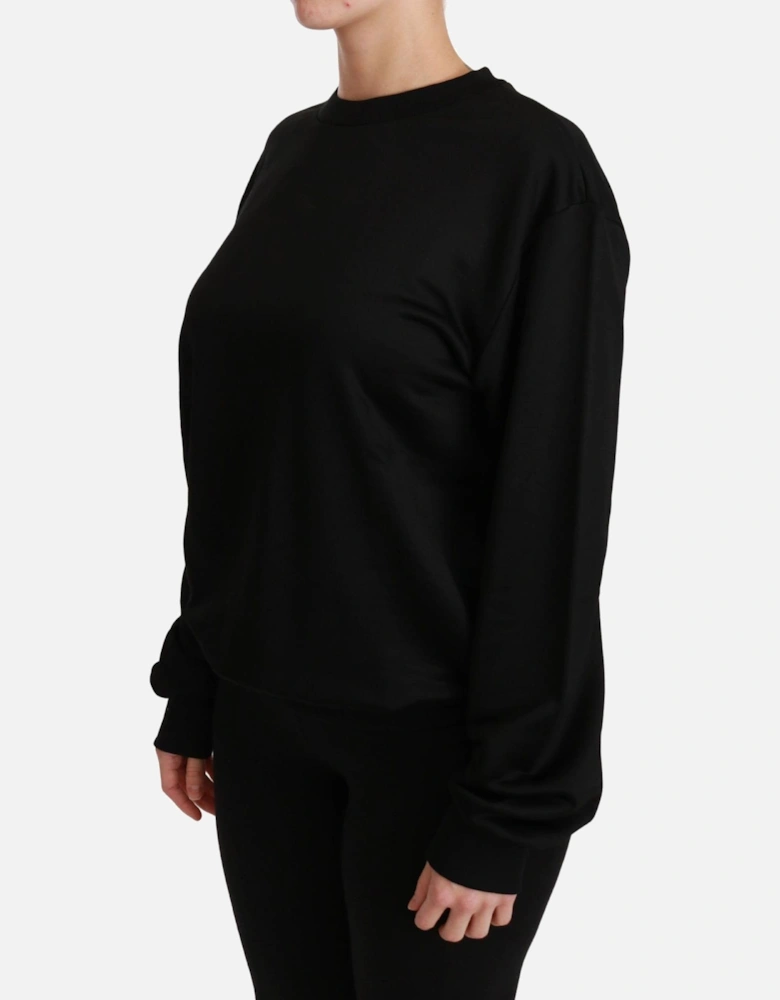 Dolce Gabbana TSH4422 Black Crew Neck Sweater Women