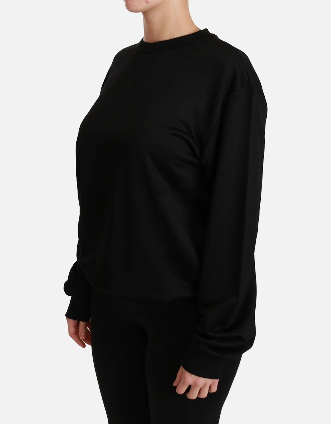 Dolce Gabbana TSH4422 Black Crew Neck Sweater Women