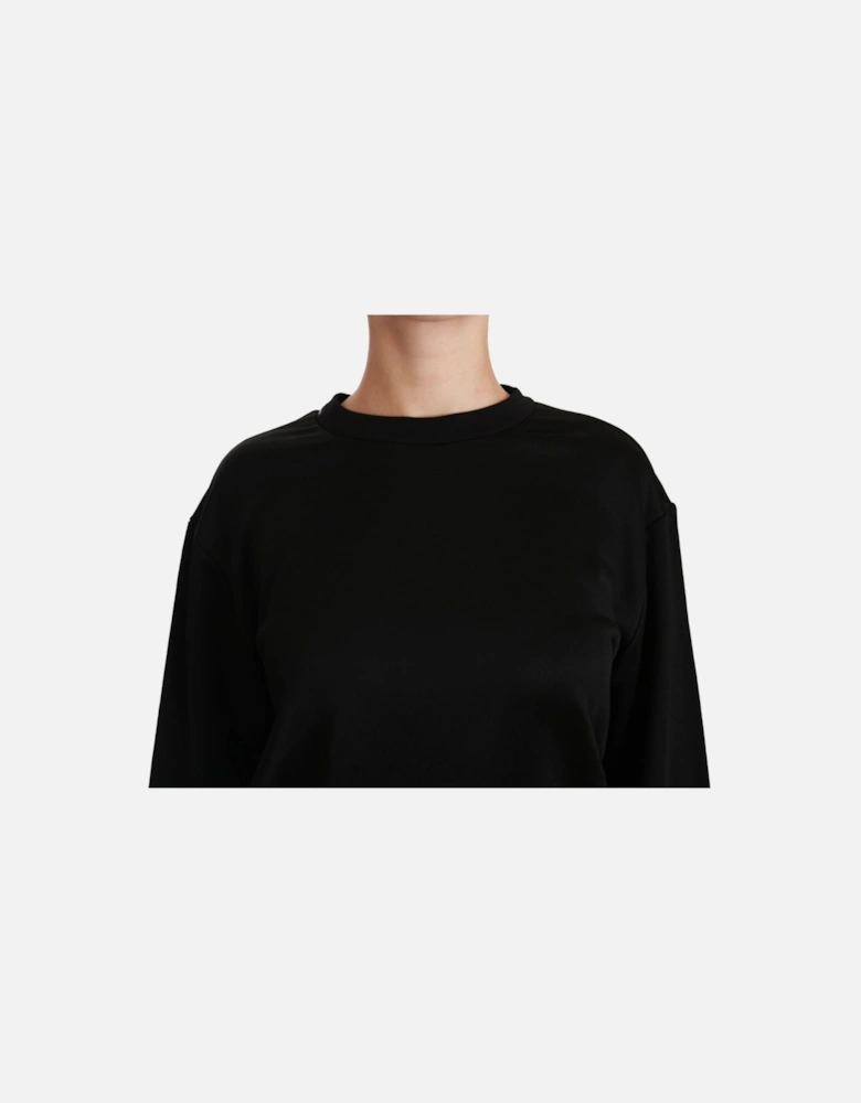 Dolce Gabbana TSH4422 Black Crew Neck Sweater Women