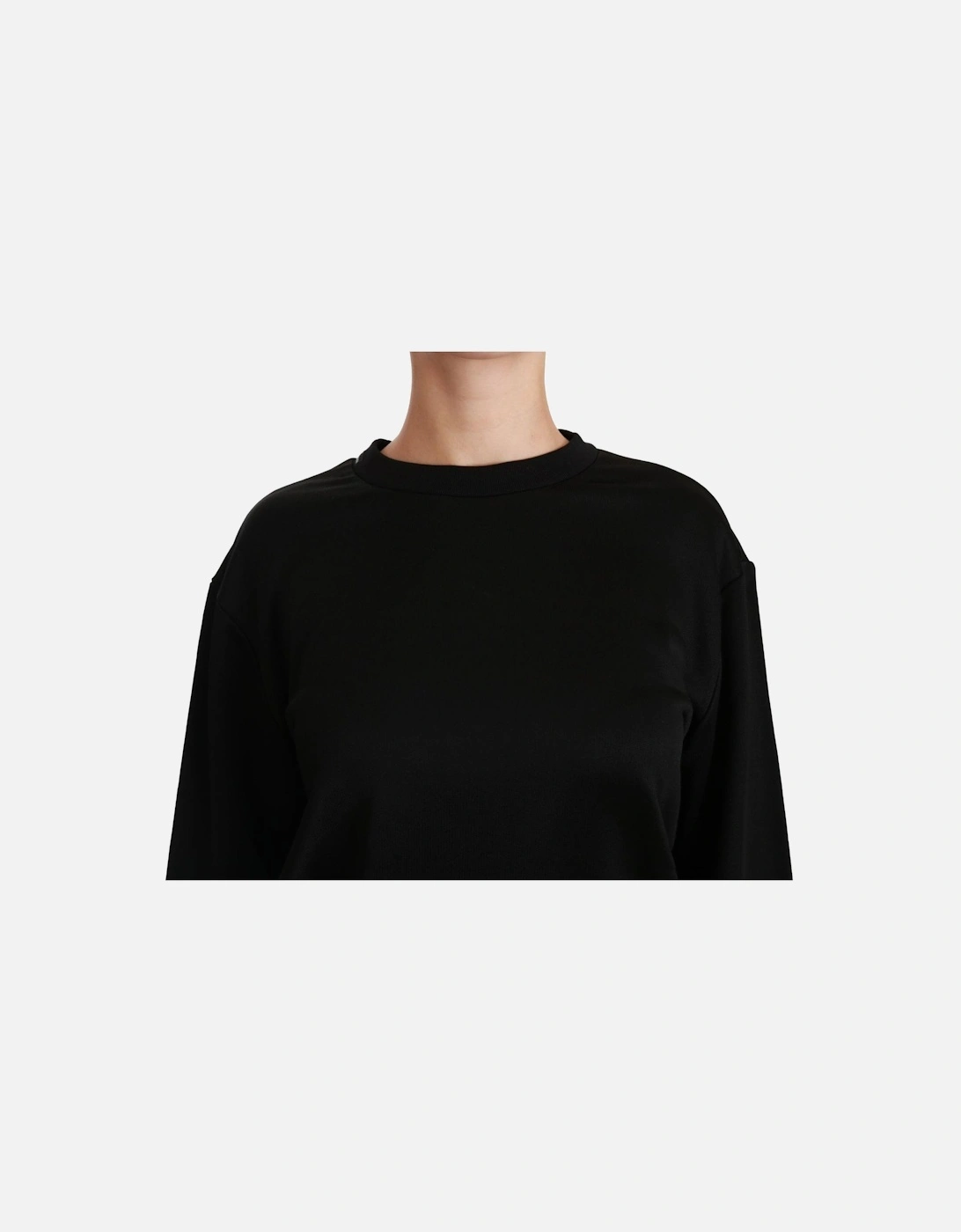 Dolce Gabbana TSH4422 Black Crew Neck Sweater Women