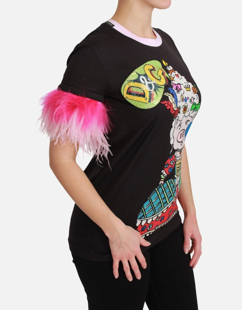 Piggy TShirt TSH4555 Women - Black T-Shirts