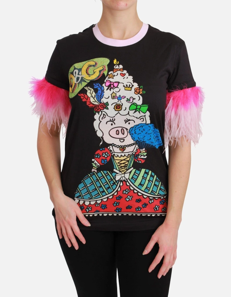 Piggy TShirt TSH4555 Women - Black T-Shirts