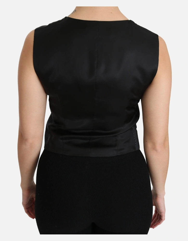 Dolce Gabbana TSH4288 Polka Dot Vest Women - Black