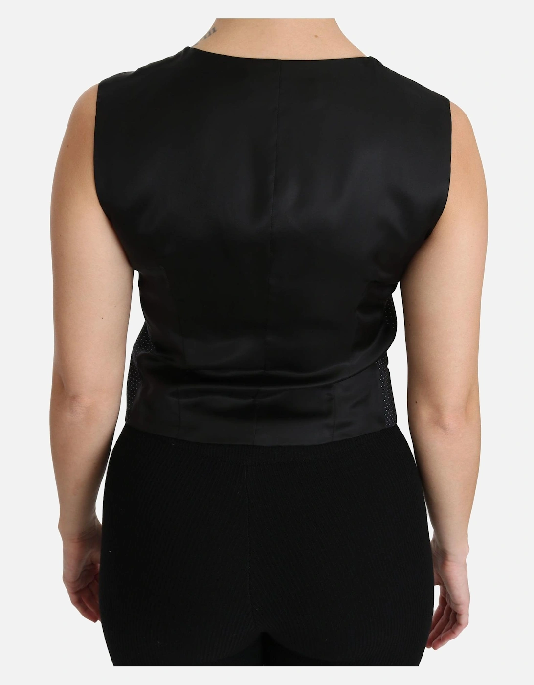 Dolce Gabbana TSH4288 Polka Dot Vest Women - Black