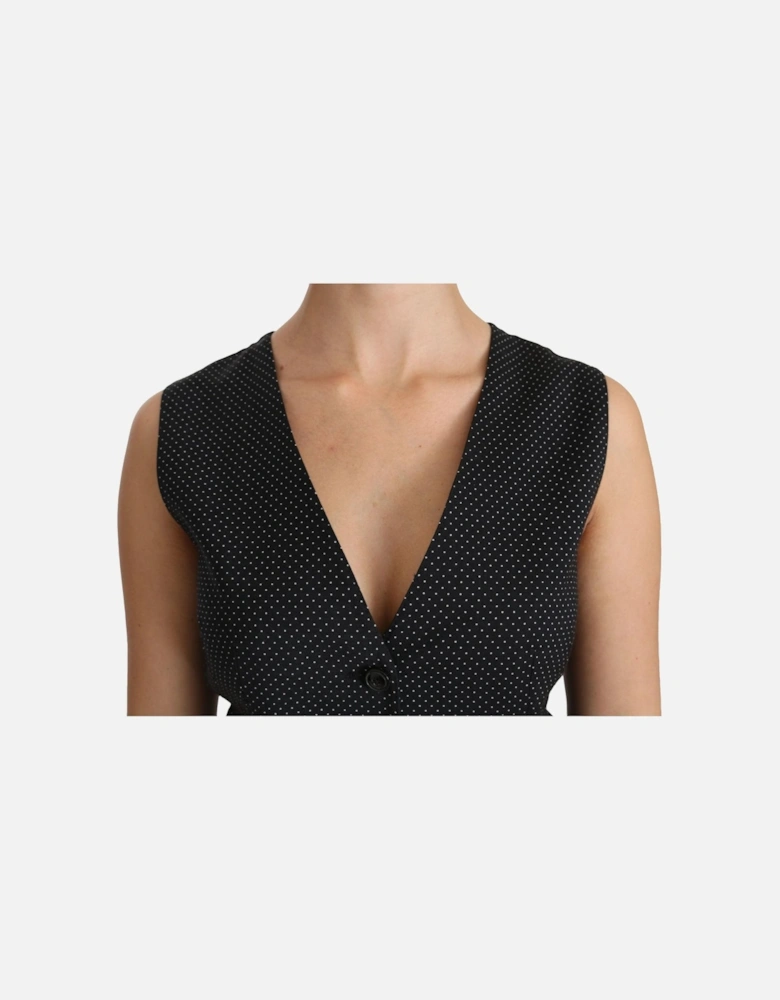 Dolce Gabbana TSH4288 Polka Dot Vest Women - Black