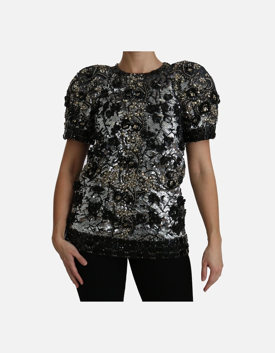 Gorgeous New Blouse with Tags 100% Authentic Women - Black T-Shirts