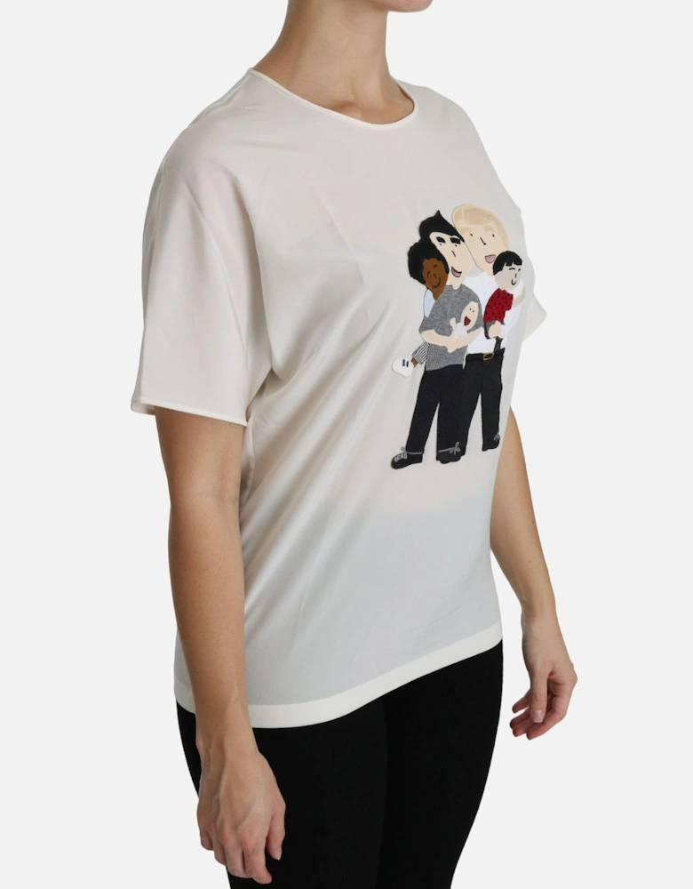 Dolce Gabbana Family Appliqu TShirt TSH4297 Women - White T-Shirts