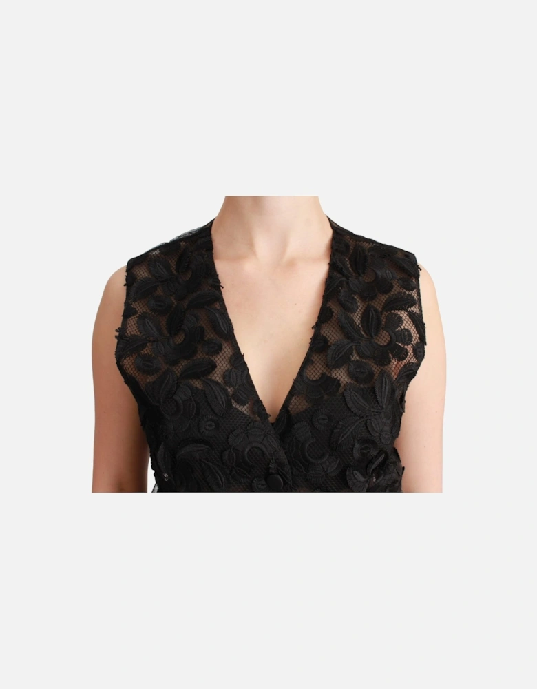 Dolce Gabbana Vest Sleeveless VNeck Women - Black