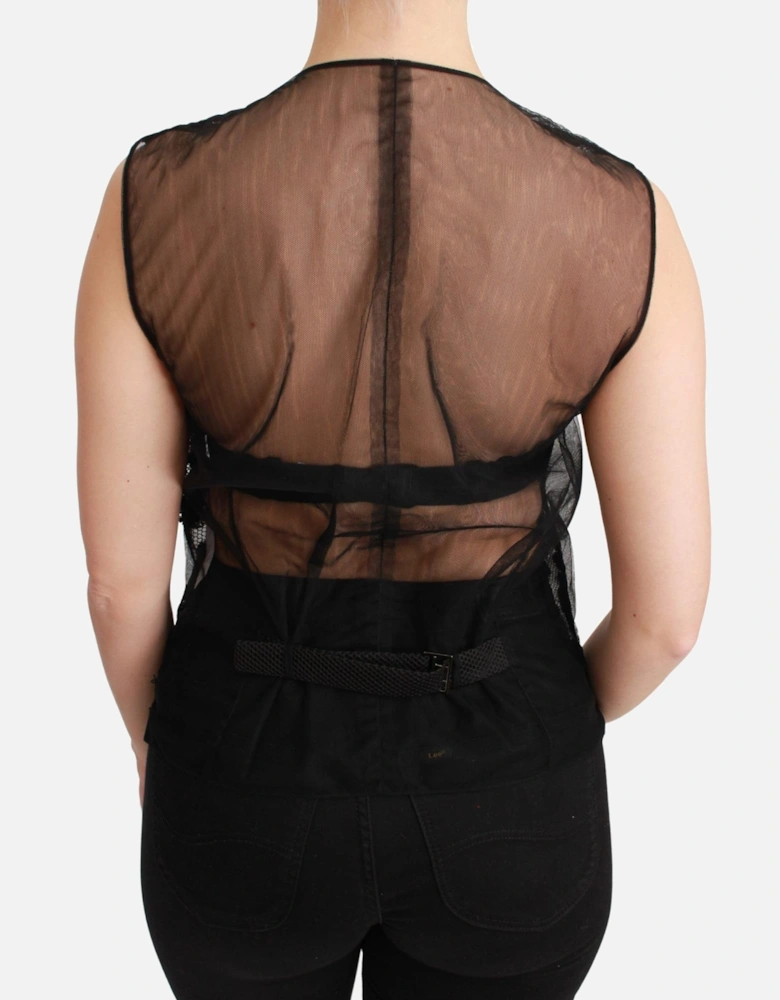 Dolce Gabbana Vest Sleeveless VNeck Women - Black
