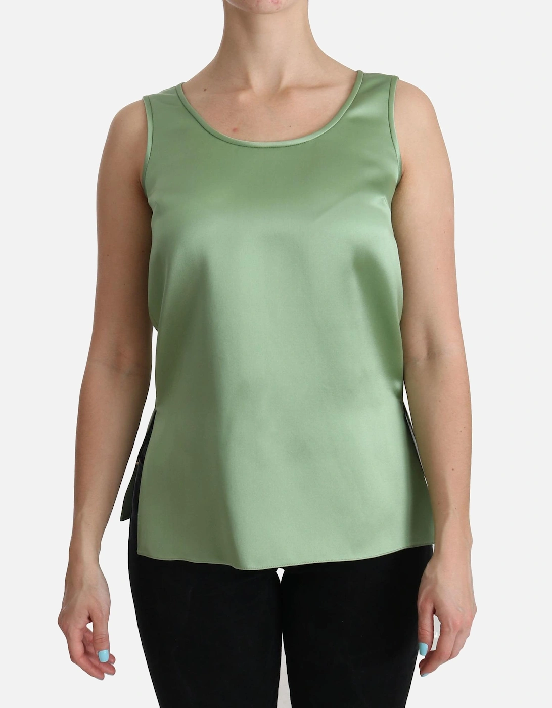 Dolce Gabbana Tank Top Relaxed Fit Women - Green T-Shirts, 7 of 6