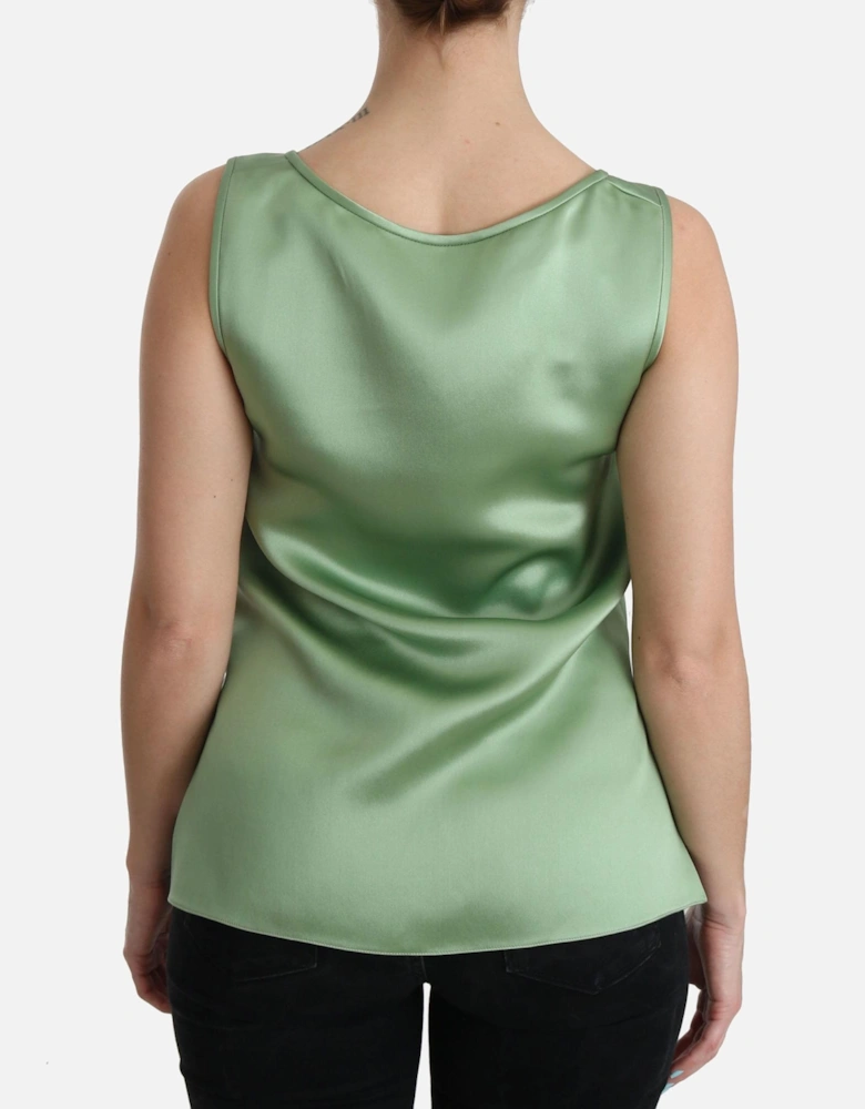 Dolce Gabbana Tank Top Relaxed Fit Women - Green T-Shirts
