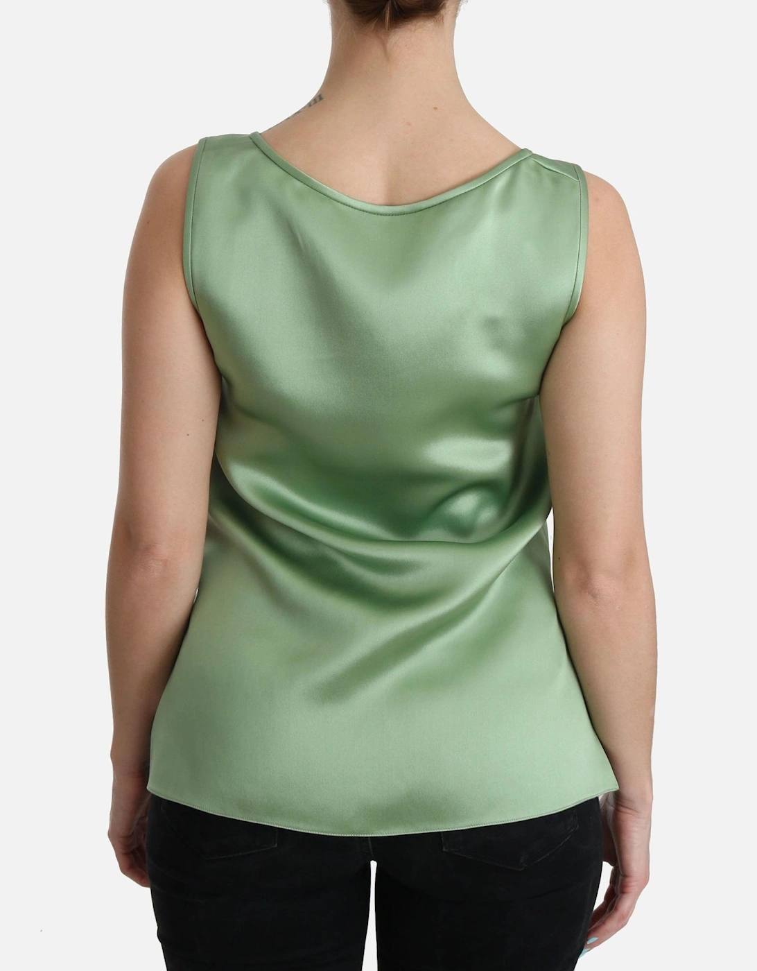 Dolce Gabbana Tank Top Relaxed Fit Women - Green T-Shirts
