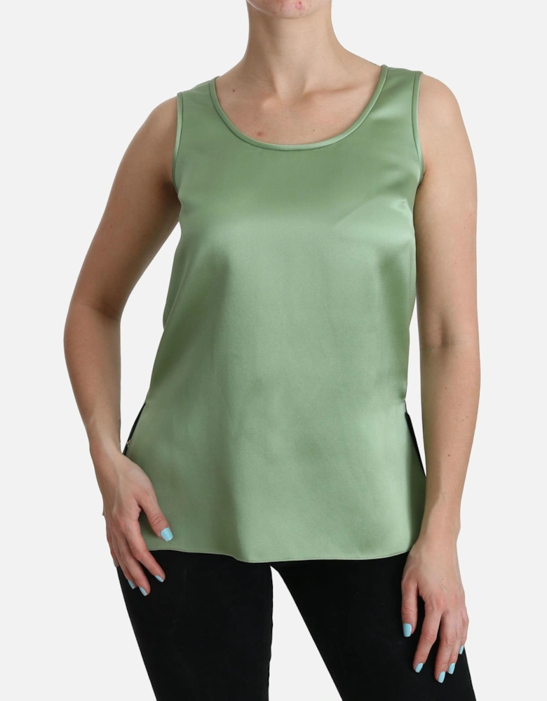 Dolce Gabbana Tank Top Relaxed Fit Women - Green T-Shirts