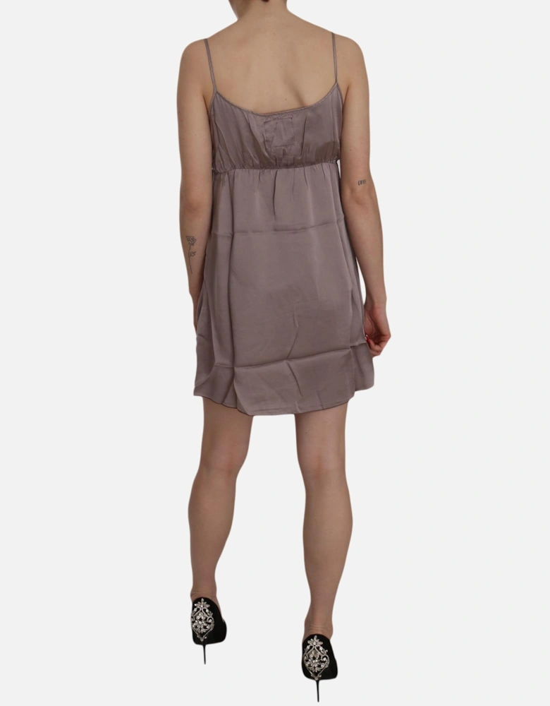 Mini Slip Dress Vneck Sleeveless Women - Purple Dresses