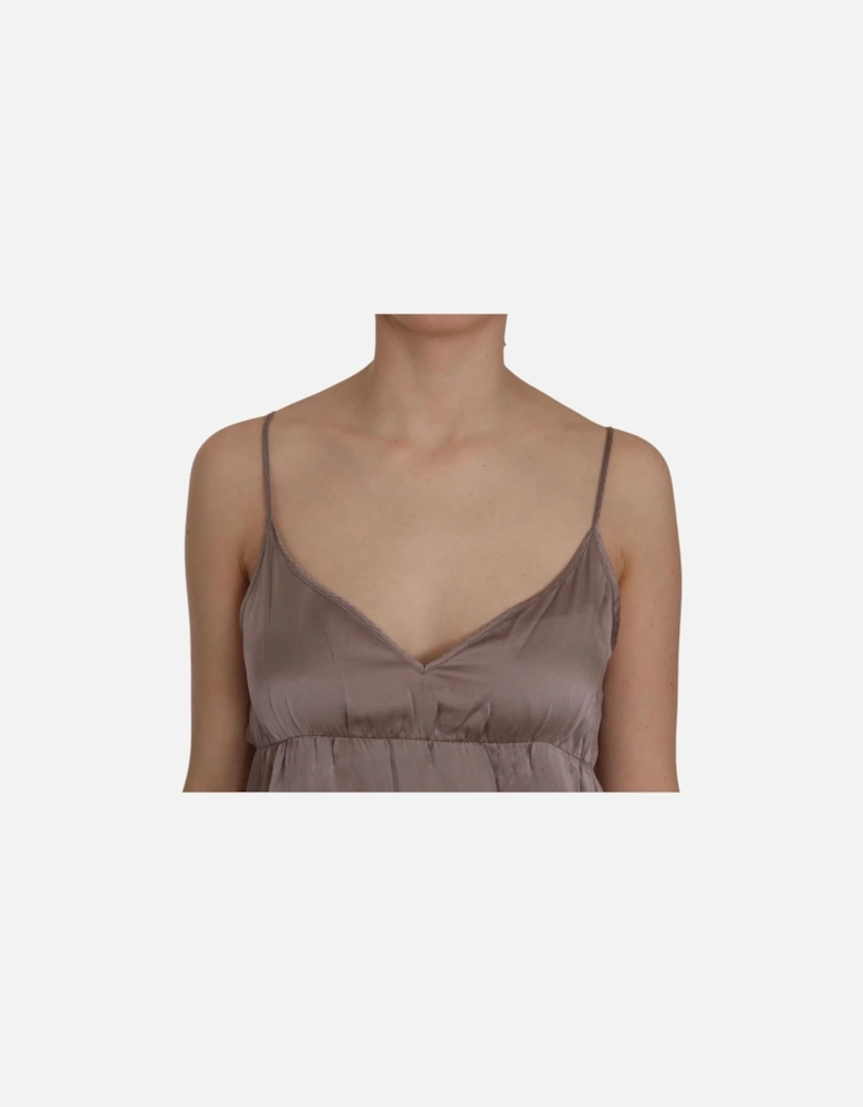 Mini Slip Dress Vneck Sleeveless Women - Purple Dresses