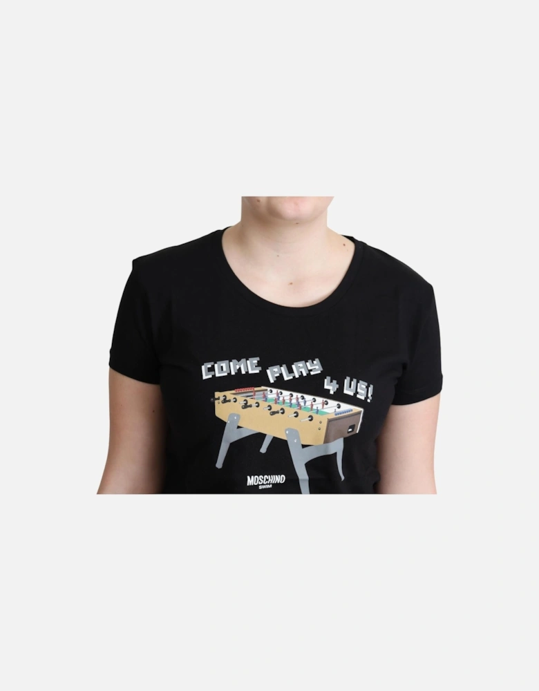 Foosball Tee Come Play 4 Us Women - Black T-Shirts