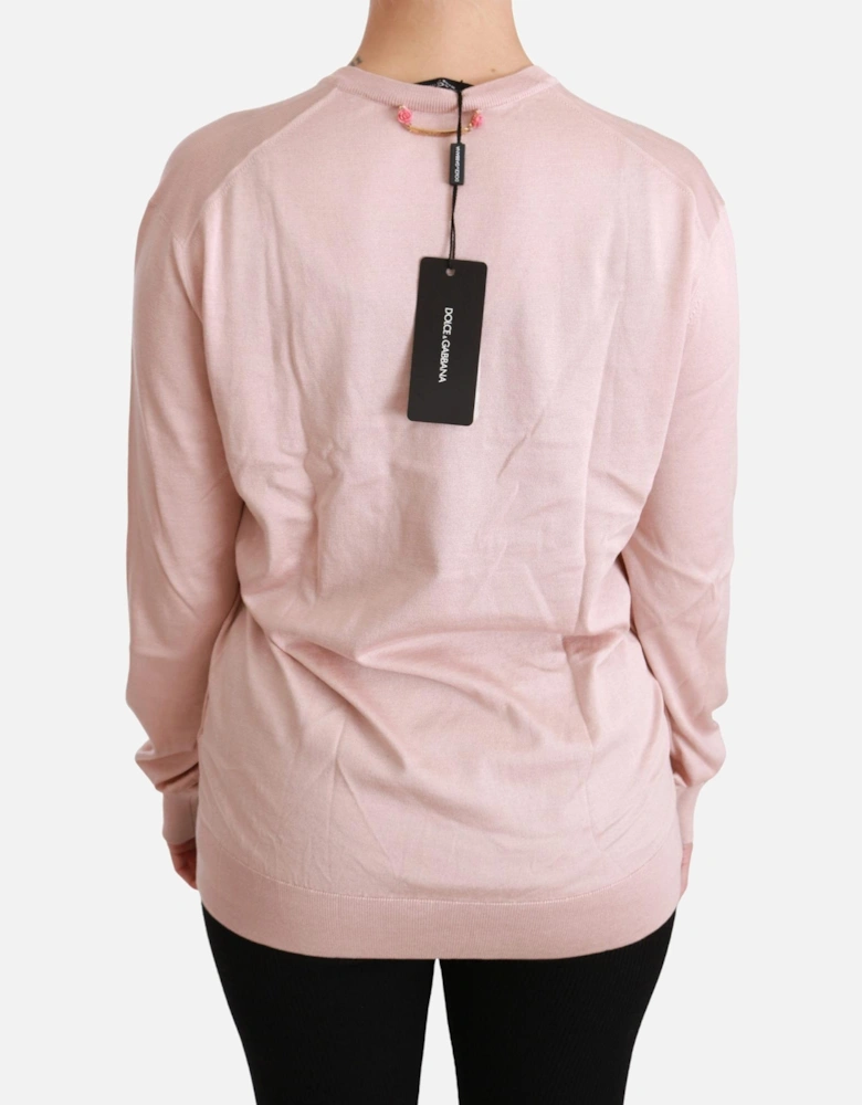 Dolce Gabbana Cashmere VNeck Sweater Women - Pink