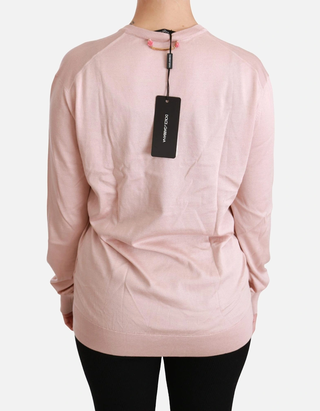 Dolce Gabbana Cashmere VNeck Sweater Women - Pink