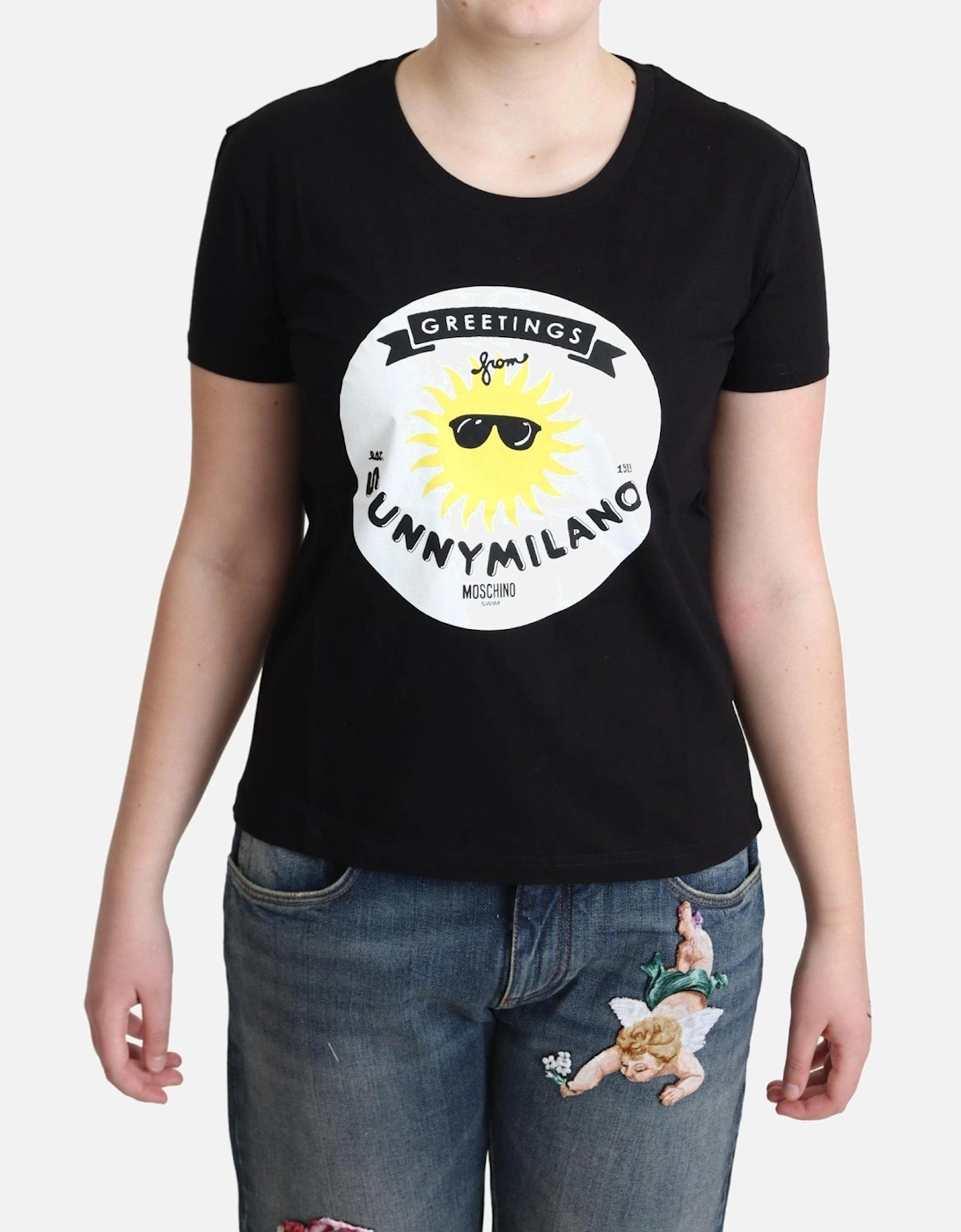 Sunny Milano TShirt Women - Black T-Shirts, 5 of 4