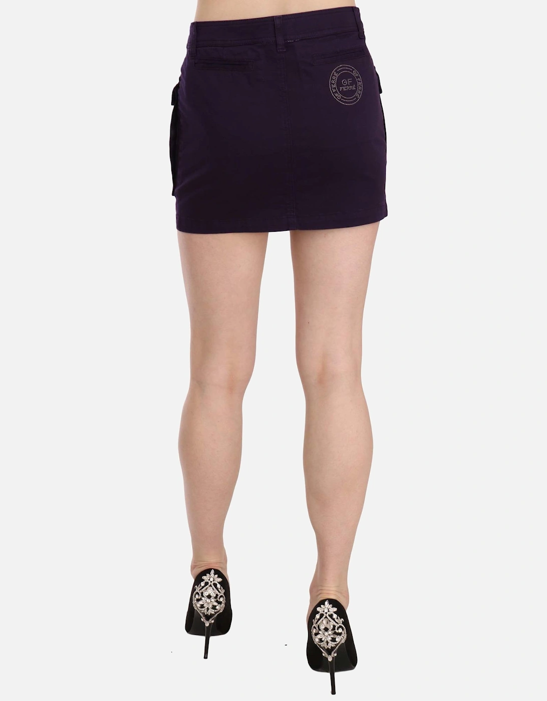 Mini Cargo Skirt Purple Women