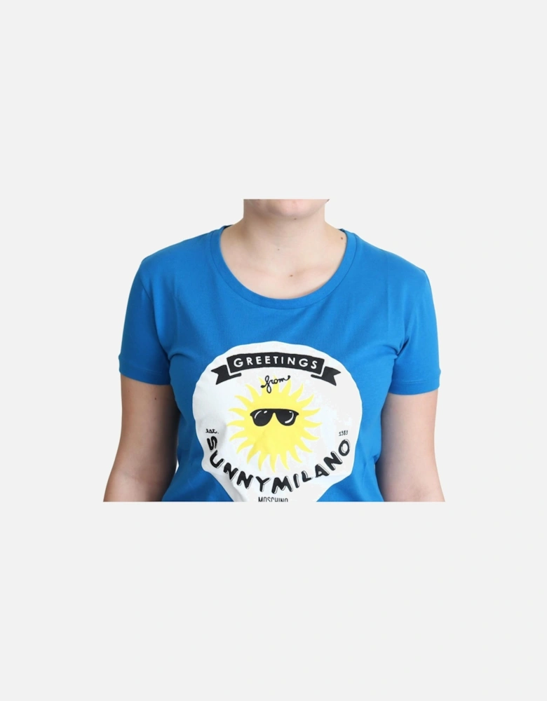 Sunny Milano Graphic Tee Women - Blue T-Shirts