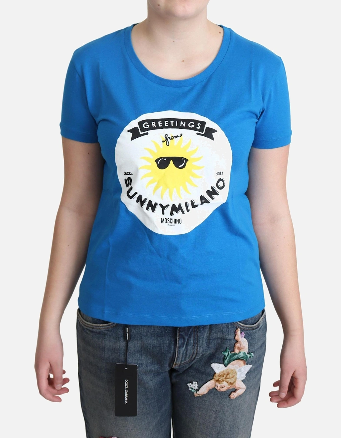 Sunny Milano Graphic Tee Women - Blue T-Shirts, 5 of 4