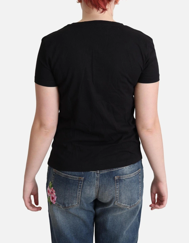 Beach Print TShirt TSH5073 Women - Black T-Shirts
