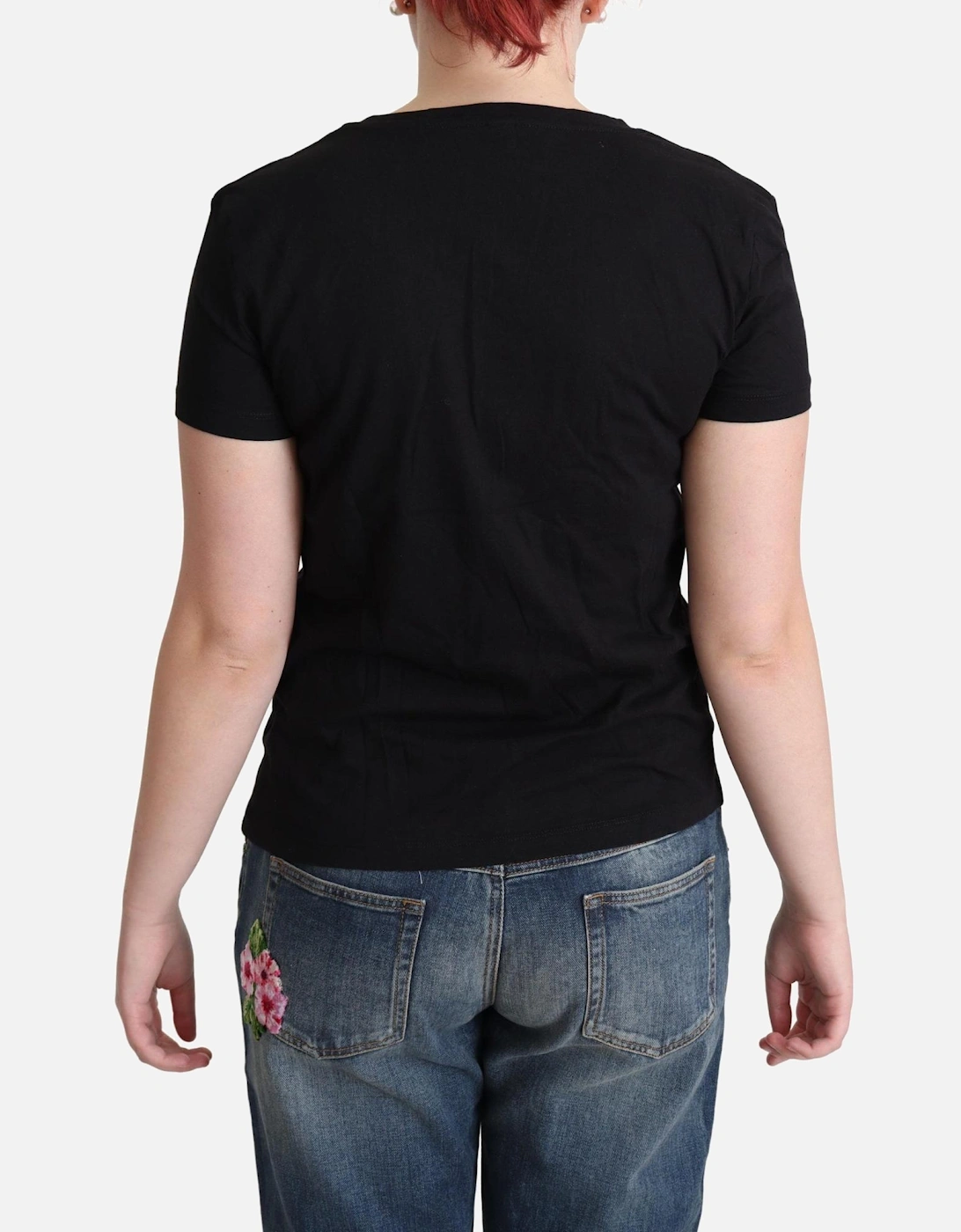 Beach Print TShirt TSH5073 Women - Black T-Shirts