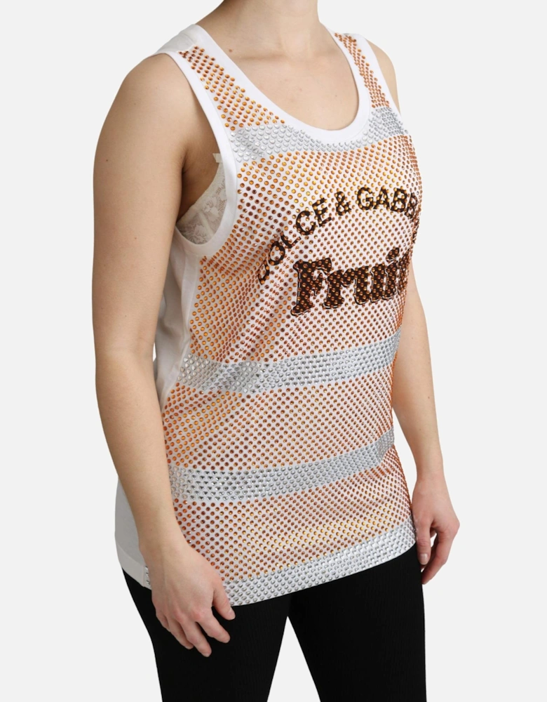 Dolce Gabbana Fruit Print Tank Top TSH5139 Women - White T-Shirts