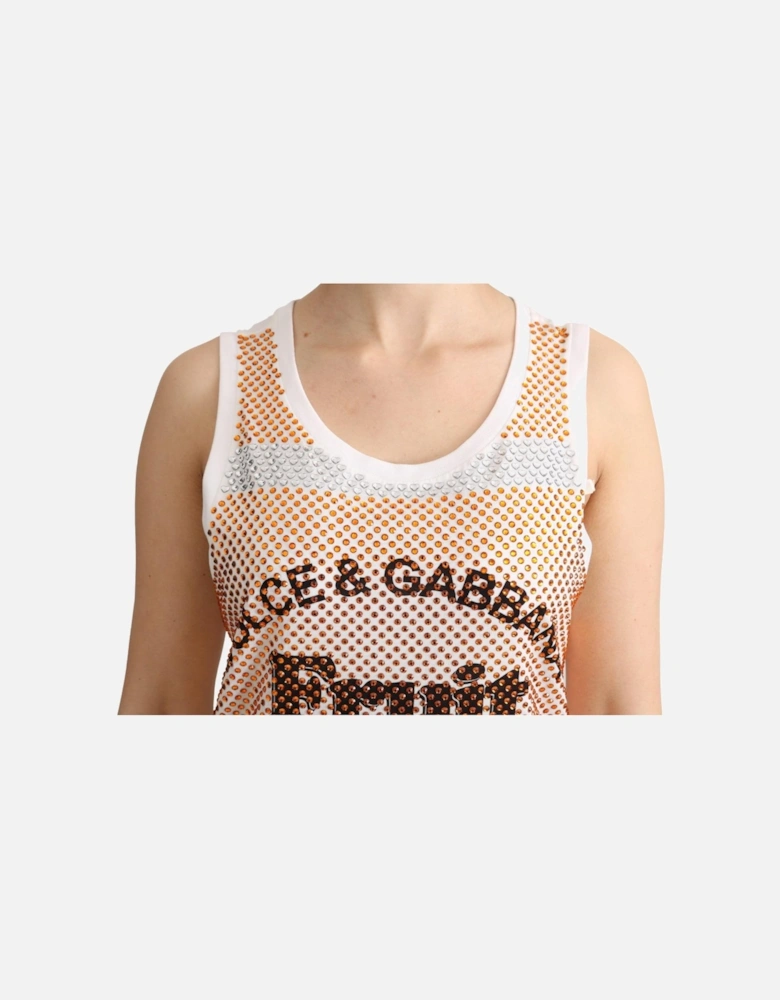 Dolce Gabbana Fruit Print Tank Top TSH5139 Women - White T-Shirts