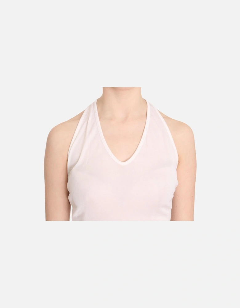 Halter Neck Sleeveless Top Women - White T-Shirts