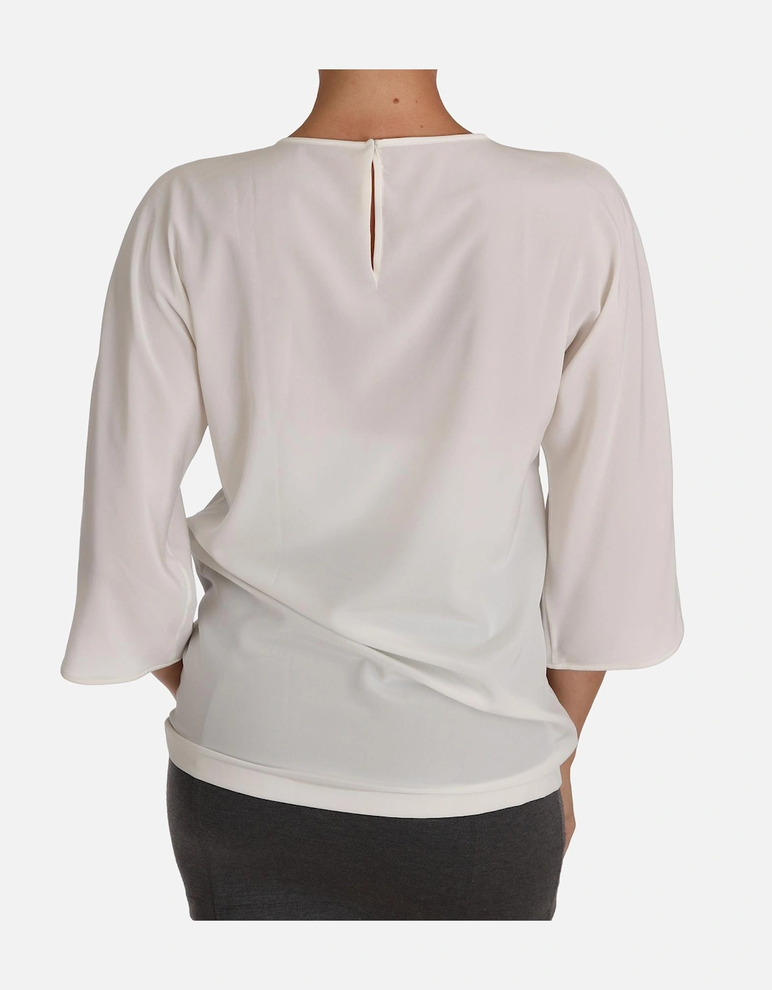 Family Appliqu Top TSH3368 Women - White T-Shirts