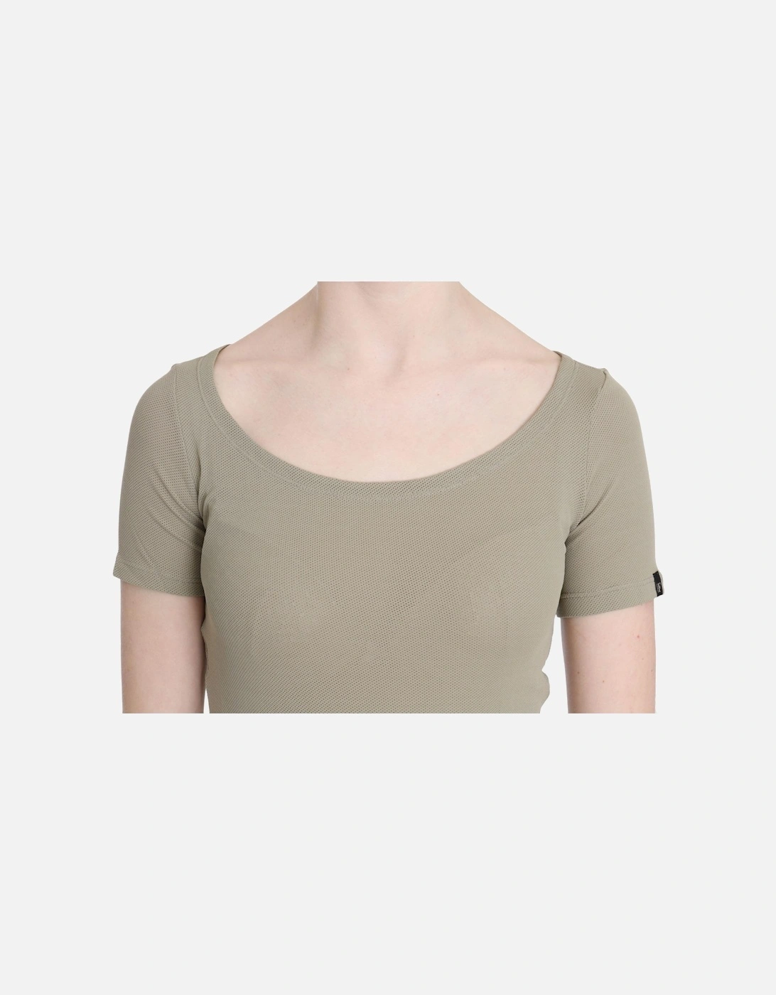 TSH3423 Slim Fit Scoop Neck TShirt Women - Gray T-Shirts